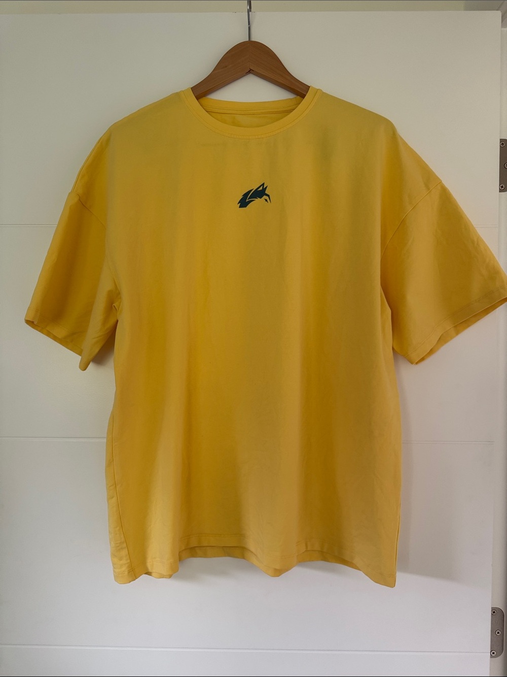 Alphalete Yellow Short Sleeve Crew with Small Chest Logo